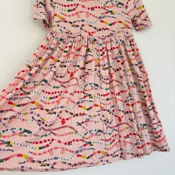 Pink Chicken Pink Bamboo Swing Dress Friendship Bracelets 4y - Picture 6 of 8